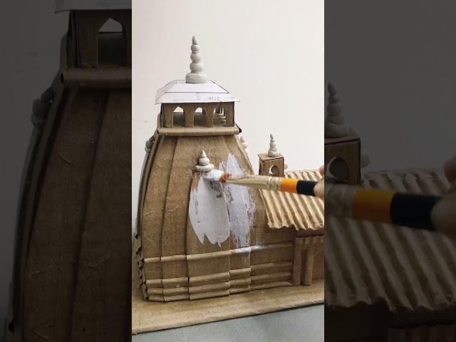 How to make Kedarnath Temple/Kedarnath temple model #youtubeshorts #shorts #mahadev