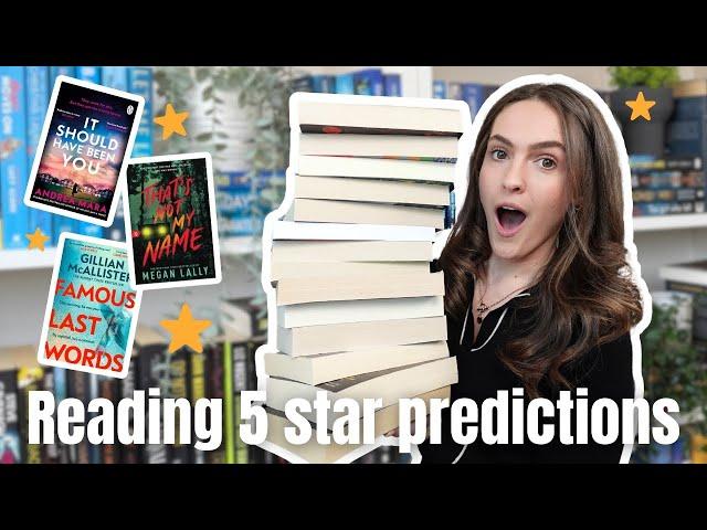 How many 5 star books in one video? Reading 5 star predictions ⭐️ *spoiler free* | booktube