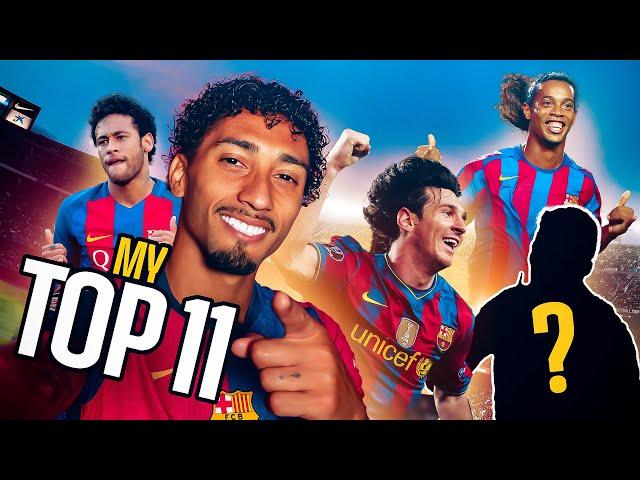 RAPHINHA | MY TOP 11 (ALL-TIME BARÇA LEGENDS) | FC Barcelona 