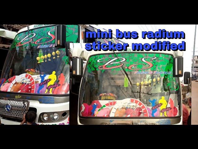 tourist bus modified. bus full sticker modified by (syed world radium art)