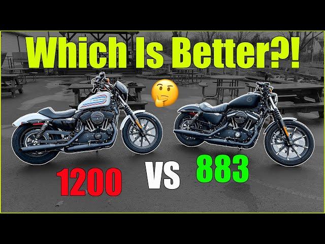 2021 Sportster 1200 vs Iron 883 Review | Battle of the Harley Davidsons | Best Beginner Motorcycle?!