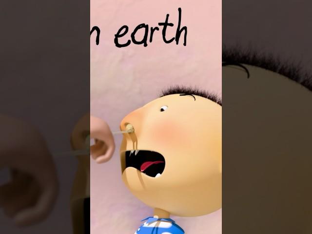 David Sticks a Peanut Up His Nose! #5minuteswithuncleben #animatedstoriesforkids #funny