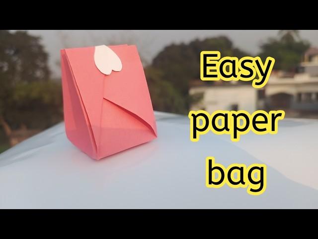 DIY easy paper bag|How to make paper bag|Origami paper bag|Origami paper gift bag