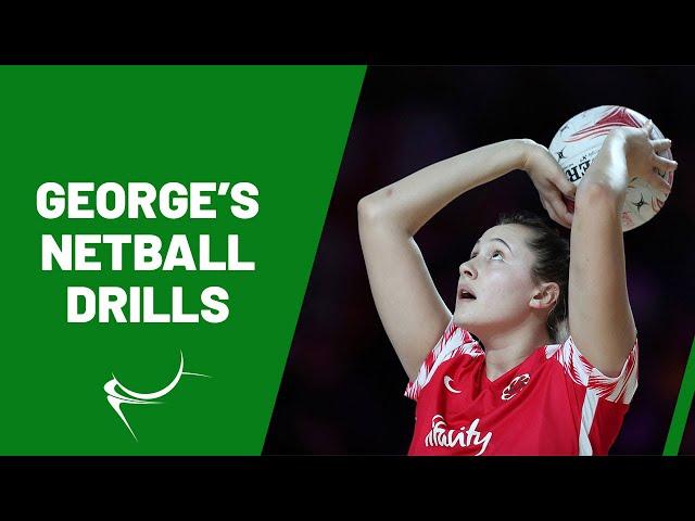 #TakeNetballHome with Gilbert | George Fisher's Back Garden Drills