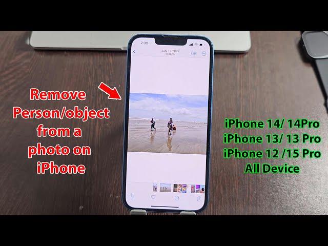 How to remove a person from a photo on iphone