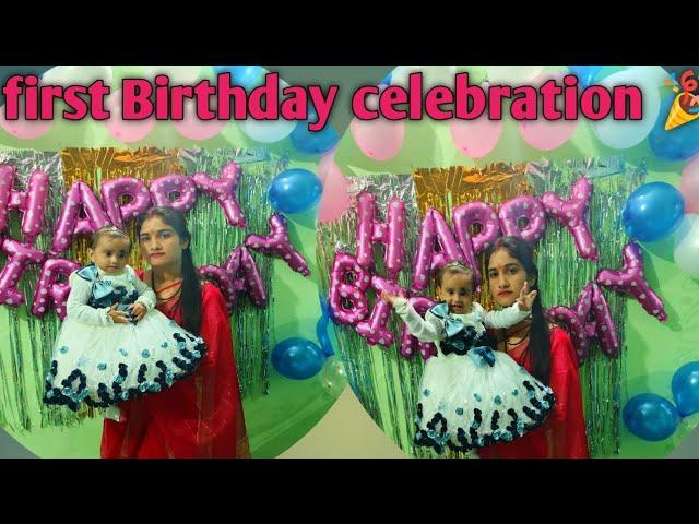 Anvi first Birthday Celebration ️! Bisht vlog Reshma uttrakhand ️