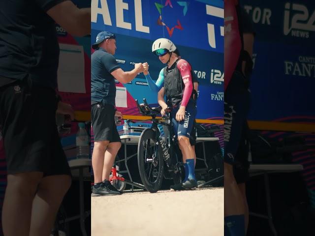 Getting TT ready at the Giro 