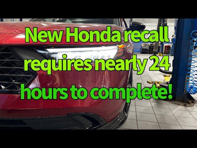 Honda High Pressure Pump Recall Update