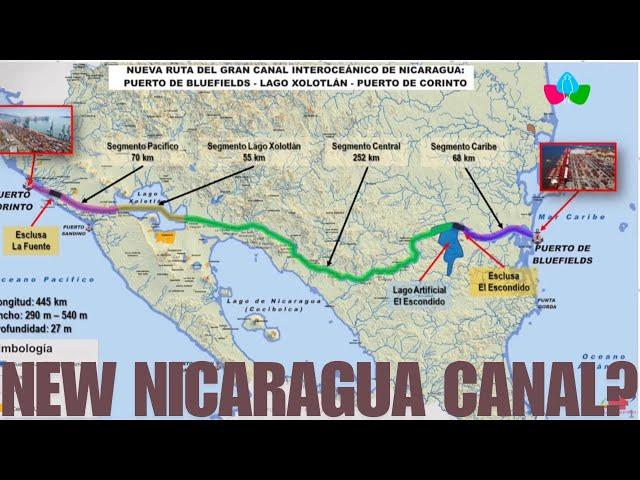 Breaking News in Nicaragua  New Canal Route Announced by Daniel Ortega