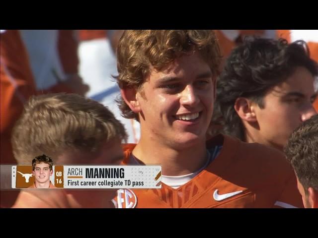 Arch Manning throws his FIRST TD pass of his career, Texas fans ERUPT  | ESPN College Football