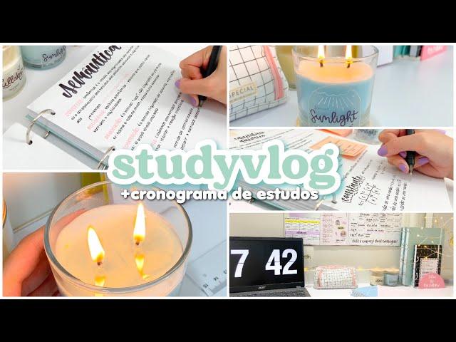 STUDY VLOG + como montar um cronograma de estudos para 2022