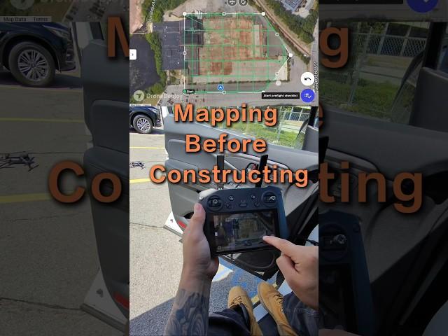 Mapping before constructing ‍️ @DroneDeploySF  #dji #drone #mapping #construction #3dmodeling