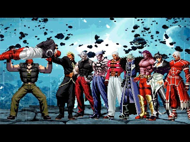 The King of Fighters (MUGEN) | Ralf 15 vs Super KOF Bosses Team