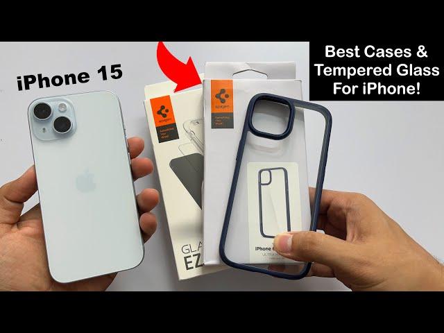 Best iPhone 15, 14 Cases & Tempered Glass | Spigen Ultra Hybrid, Liquid Air, Thin Fit Case (HINDI)