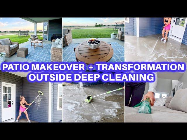  NEW! PATIO MAKEOVER + DECLUTTER + DEEP CLEAN WITH ME | SPEED CLEANING MOTIVATION | JAMIE'S JOURNEY