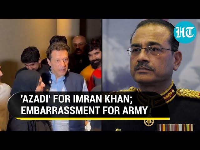 Imran Khan embarrasses Pak Army; Gets hero's welcome at Zaman Park Lahore after release