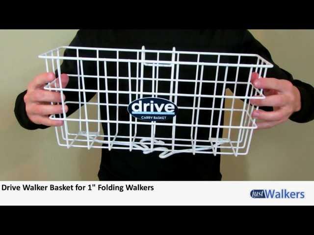 Just Walkers: Drive Walker Basket for 1" Folding Walkers