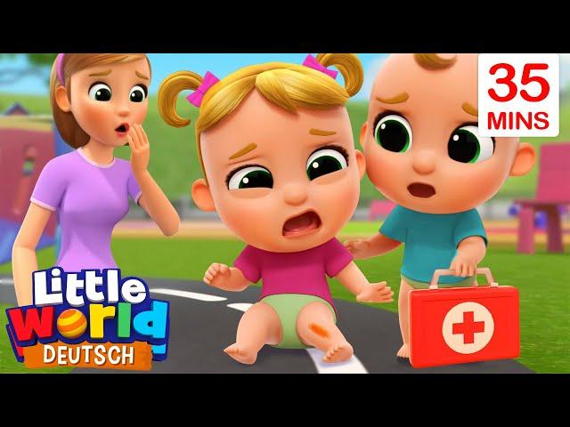 Niko und Nina haben ein Aua | Kinderlieder für Kleinkinder | Little World Deutsch