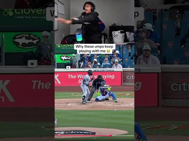 Its literally the Mets vs the umpires atp #baseball #mlb #streamer #funny