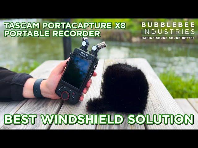 Tascam Portacapture X8: The Best Windshield - The Windkiller SE from Bubblebee Industries