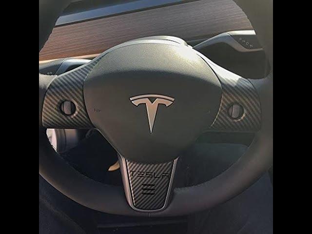 CoolKo Steering Wheel Covers - Compatible with Tesla Model 3 & Y