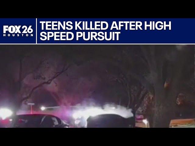 Three teens killed after Harris County chase