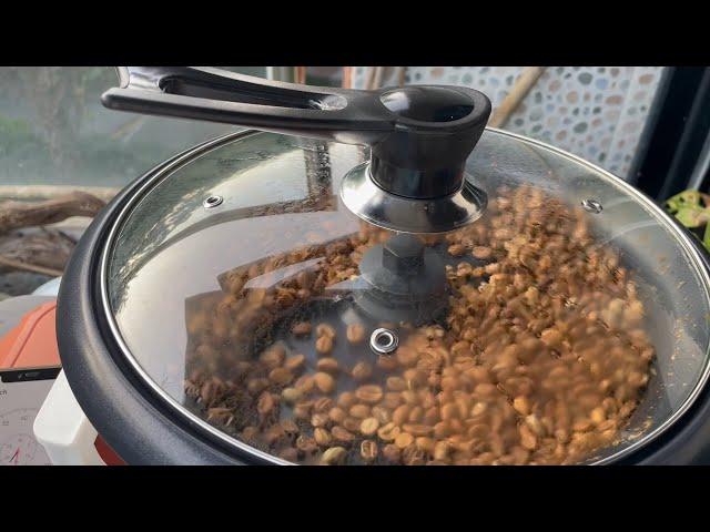 Home roasting coffee beans with a Barwell roaster