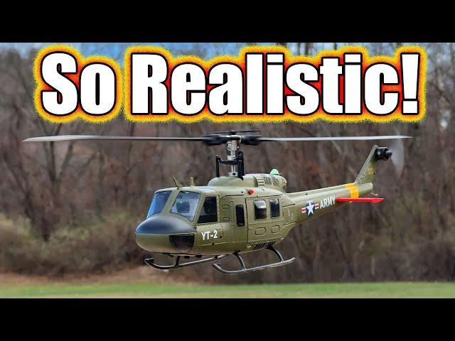 Incredible UH-1 Huey RC Helicopter YOU Can Fly!