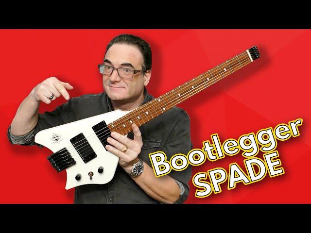 Bootlegger Spade Headless Guitar - Full Review And Sound Samples!