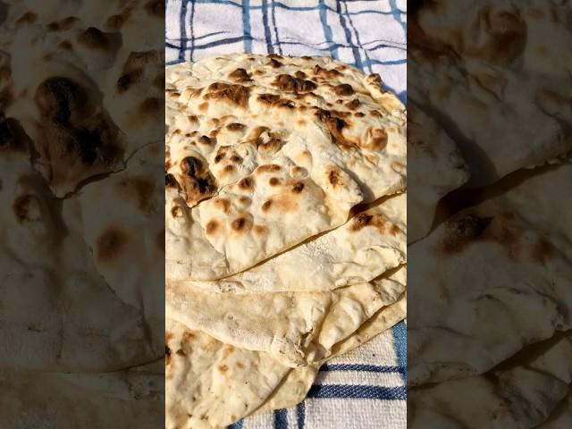 Grilled Homemade Pita Bread #fun #food #yummy #life #shorts #lifestyle #cooking #eating #grill #хлеб