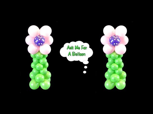 Flower Balloon Centerpiece - Balloon Decoration Tutorial