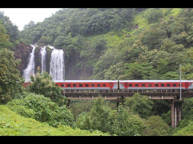 MONSOON TRAIN JOURNEY THROUGH BEAUTIFUL KONKAN RAILWAY