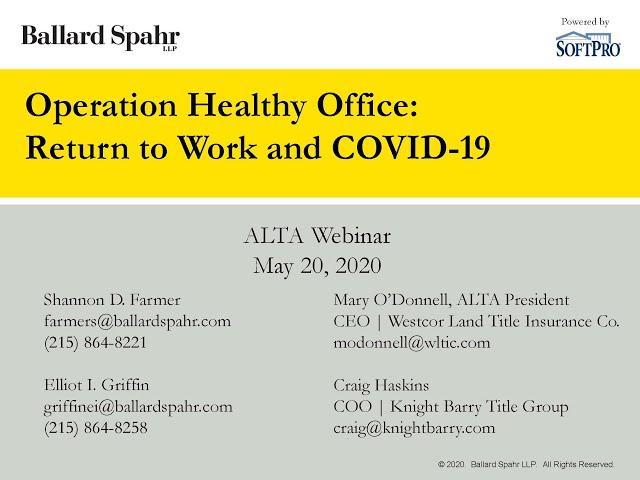 Operation Healthy Office