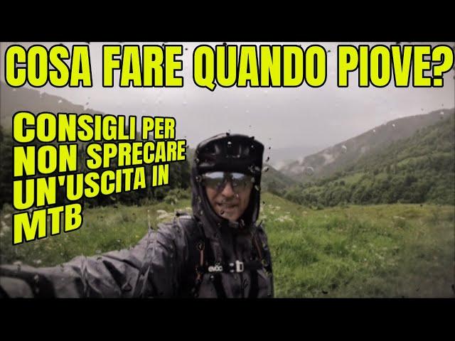 Cosa fare quando piove?