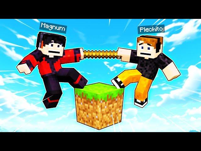 MINECRAFT en UN BLOQUE con @Plech   | El Magnum