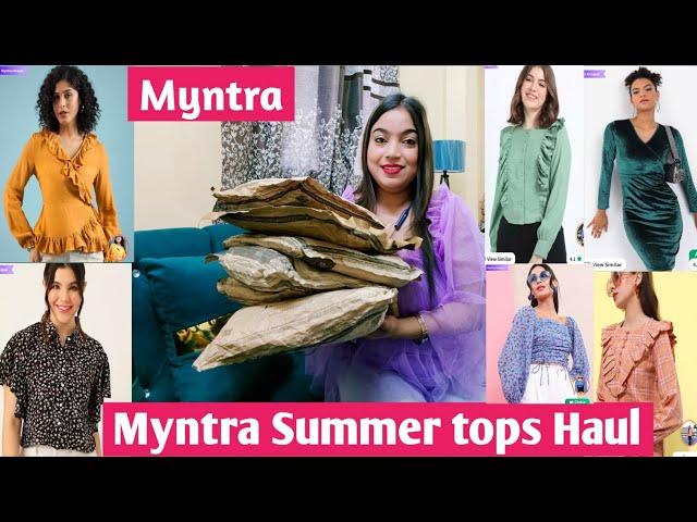 Myntra Summer tops Haul | trousers,tops, dresses,Haul | starting at 250| Akku lifestyle vlogs