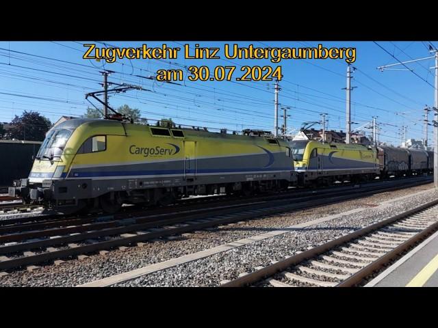 Zugverkehr Linz Untergaumberg 30.07.2024 - Smartphonevideo