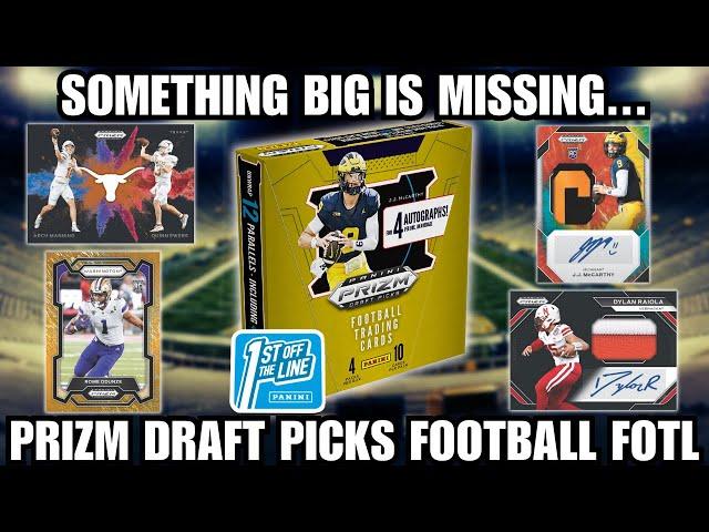 SOMETHING IS MISSING! 2024 Panini Prizm Football Draft Picks FOTL Review!