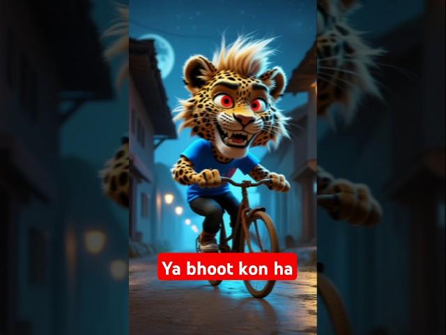 Sheru come from city ️ meet friend #sheru #samer #horrorstories #spooky #story #cartoon #animation