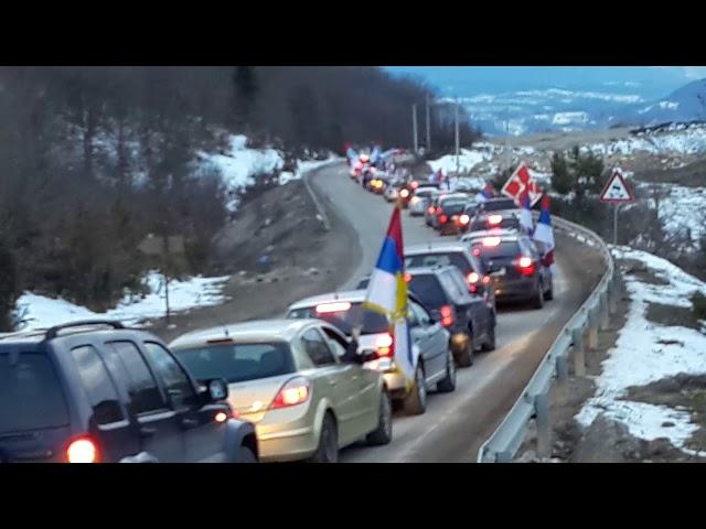 Pljevlja Auto litija podrske Niksicanima