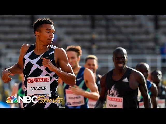 Brazier wins second straight 800m with signature close | NBC Sports