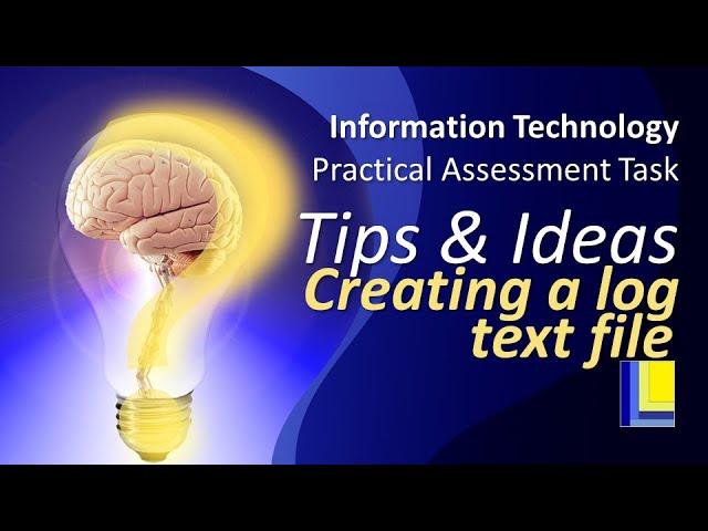 IT PAT Tips and Hints | Creating a log text file