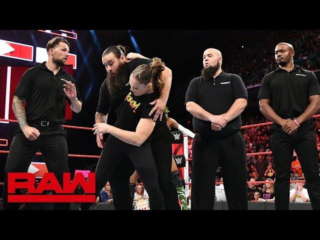 Ronda Rousey destroys Alexa Bliss' private security: Raw, Aug. 13, 2018