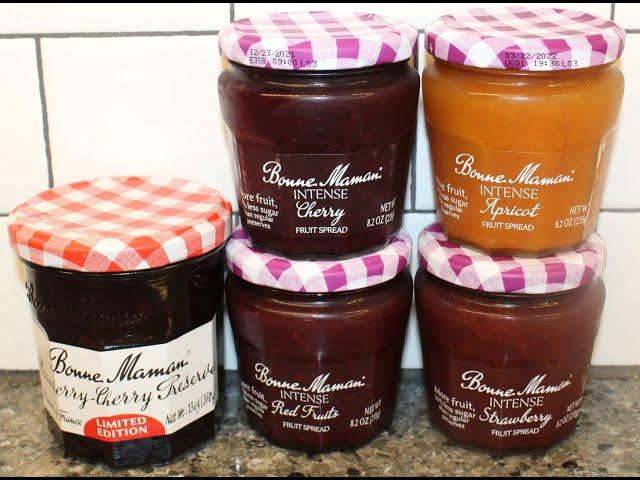 Bonne Maman Cranberry Cherry Preserves & Intense Fruit Spread Cherry/Apricot/Red Fruits/Strawberry