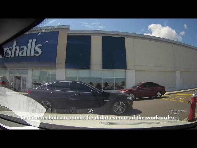 Mercedes Benz Canada Service Fraud  -  Mississauga S63 AMG Service Appointment Dashcam Video!