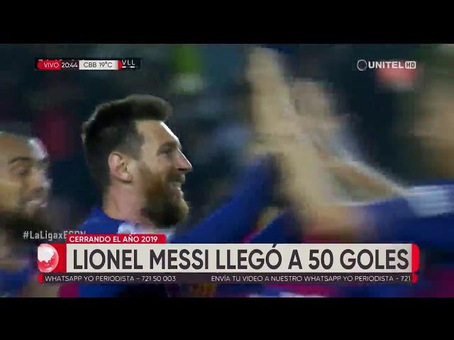 Lionel Messi llegó a los 50 goles