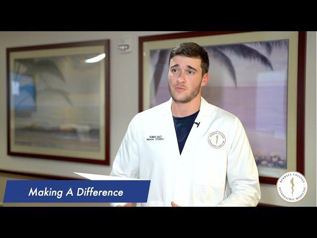 Burrell College of Osteopathic Medicine Student Profile:  Thomas Baez