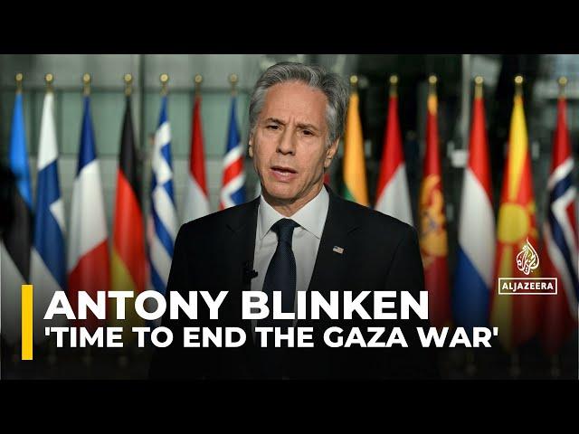 ‘Time to end the Gaza war’ Blinken says, after US-imposed deadline for aid expires