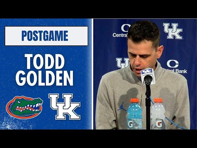 Florida head coach Todd Golden recaps loss to Kentucky