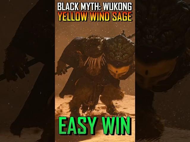 How To Cheese Yellow Wind Sage In 40 Seconds - Black Myth: Wukong